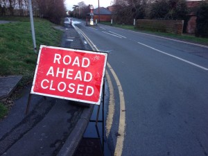 Road Ahead Closed